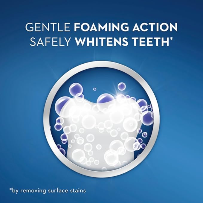 Crest 3D White Glamorous White Alcohol Free Multi-Care Whitening Mouthwash, Hydrogen Peroxide Mouthwash, Arctic Mint, 16 fl oz (473 mL) - Pack of 4, Crest Mouthwash
