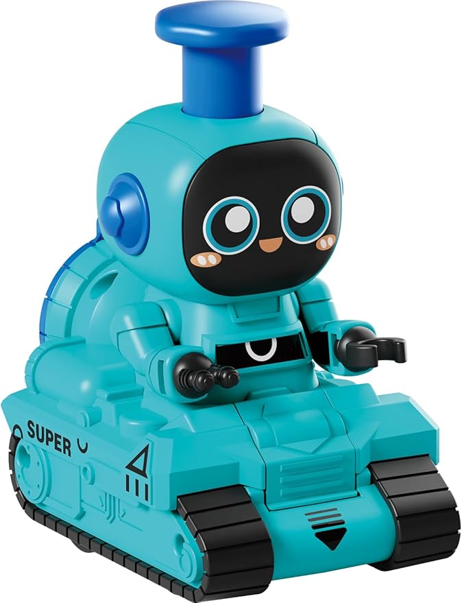 Press & Go Baby Toy Car, Robot Push-Along Vehicles with Fine Motor Skills 12+ Months 1 2 3 4 5 6