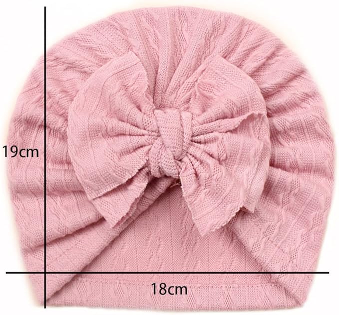 XYX Baby Girl Toddlers Breathable Cotton Hat Newborn Knotted Hat