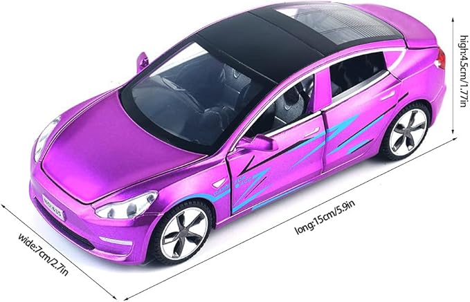 1:32 Scale Model 3 Alloy Car Model Diecast Toy Vehicles for Kids, car Model Toy,Pull Back Alloy Car with Lights and Music