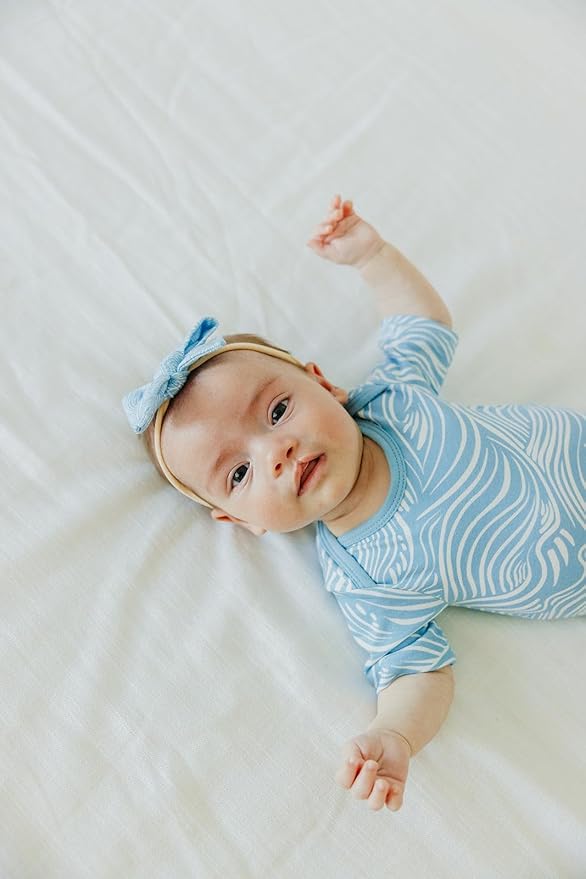 Copper Pearl Baby Bows: Stylish Headbands for Baby Girls, Premium Soft and Stretchy Baby Headbands