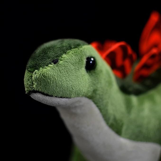 ZHONGXIN MADE Simulation Stegosaurus Dinosaur Stuffed Plush Toy - 16inch Green Dinosaur Tyrannosaurus Plushie, Figurines Stuffed Toys Soft, Gifts Collectible for Kids