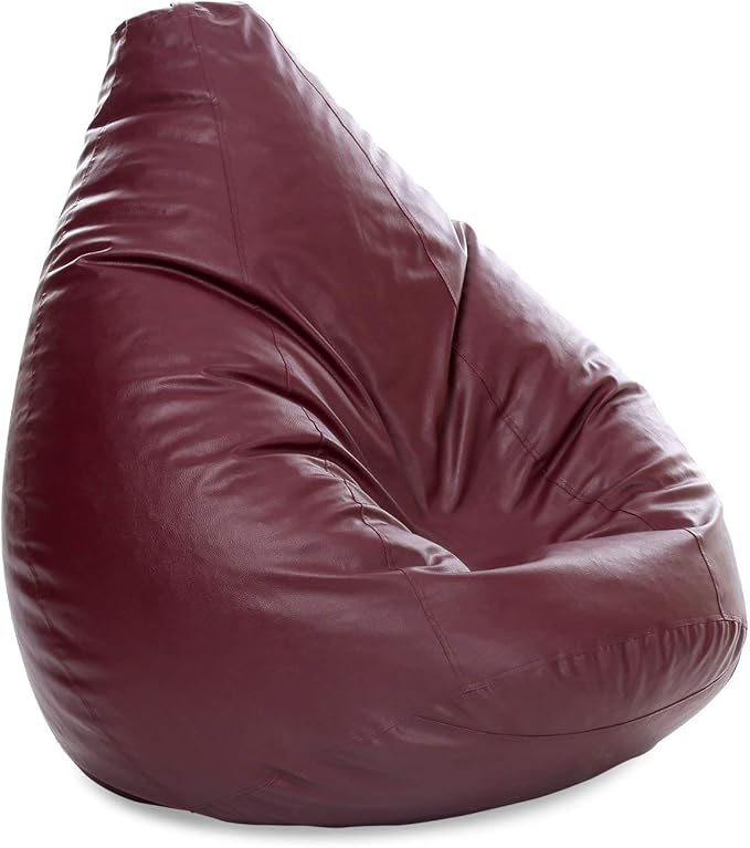 Bean Bag Cover Recliner Bean Bag Cover Organizing Storage Water Resistant Furniture for Kids and Adults Color Marron Size XXL (42 x 24) Inches