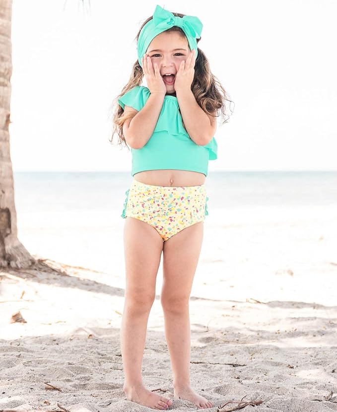 RuffleButtsÂŽ Girls Swim Bow Headband