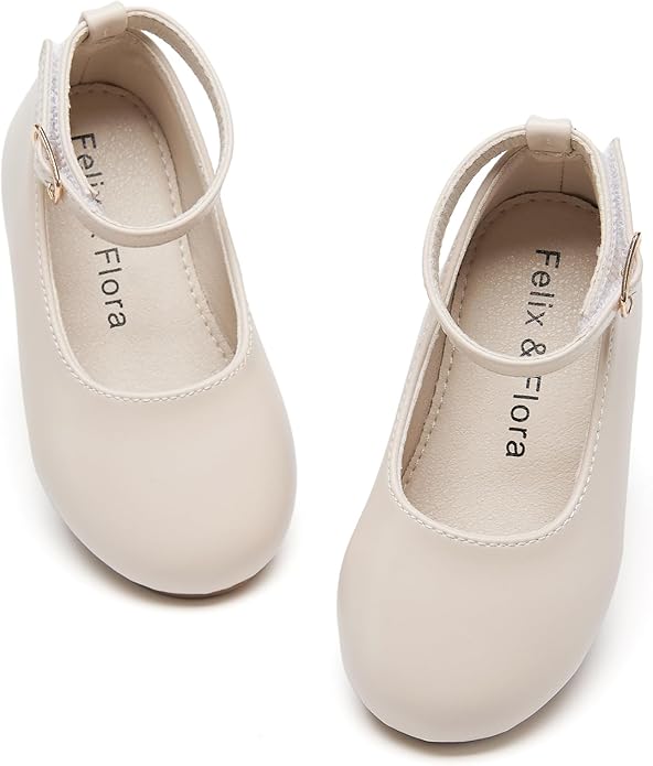 Felix & Flora Girls Toddler Little Ballet Shoes - Flower