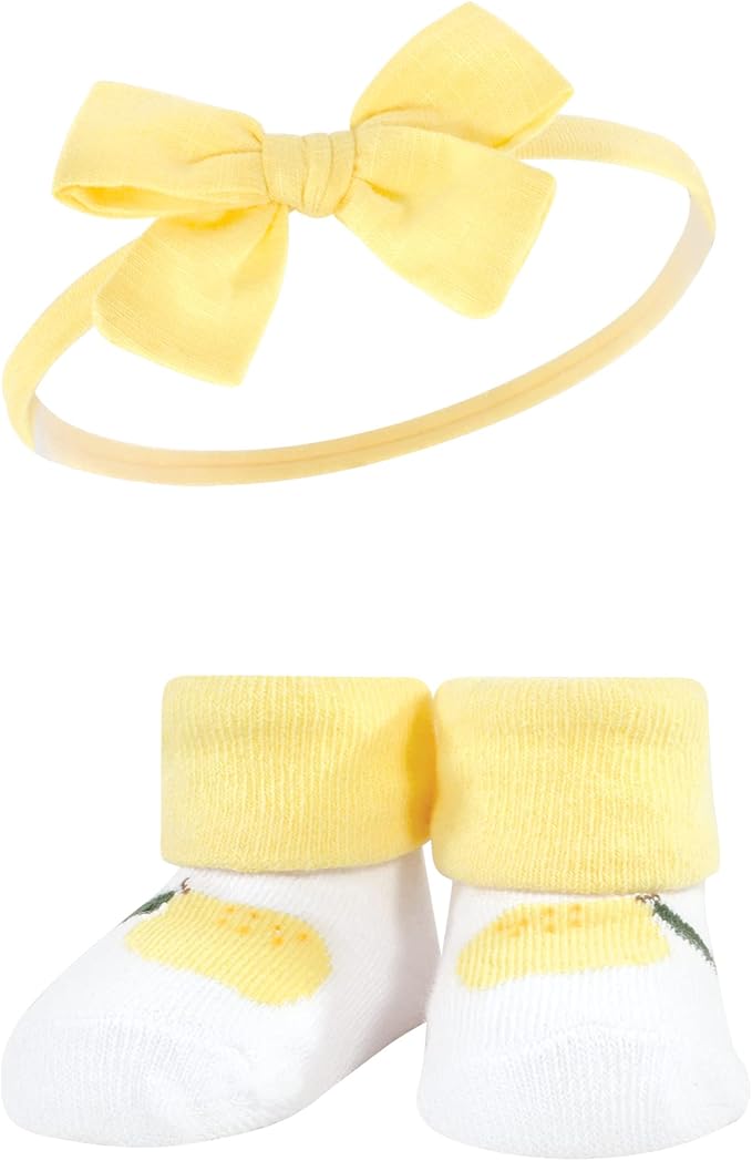 Hudson Baby Girl's Headband and Socks Giftset