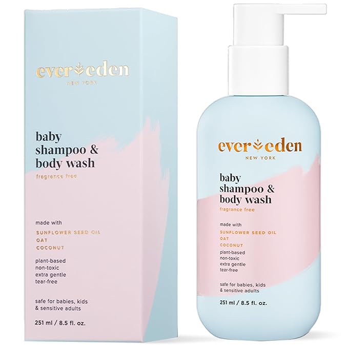 Evereden Baby Shampoo and Body Wash 8.5 fl oz. | Clean and Gentle Baby Care