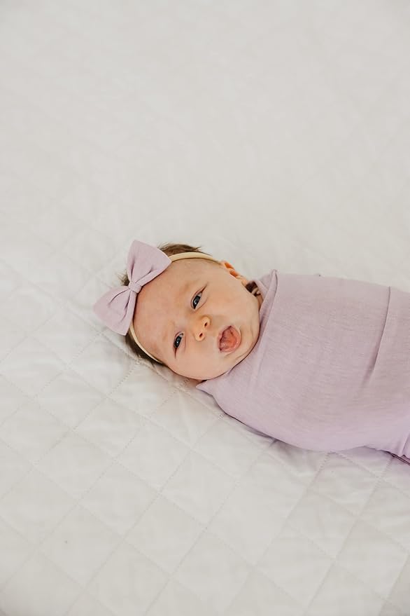 Copper Pearl Baby Bows: Stylish Headbands for Baby Girls, Premium Soft and Stretchy Baby Headbands