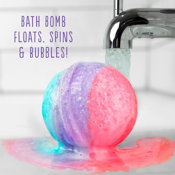 Hallu Unicorn Large Bath Bomb, Mango Peach and Vanilla Scent 140 g, 8
