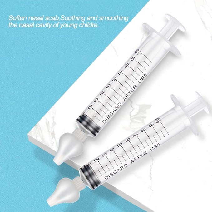 Baby Nasal Aspirator, 2 Box Professional Syringe Baby Nasal Irrigator