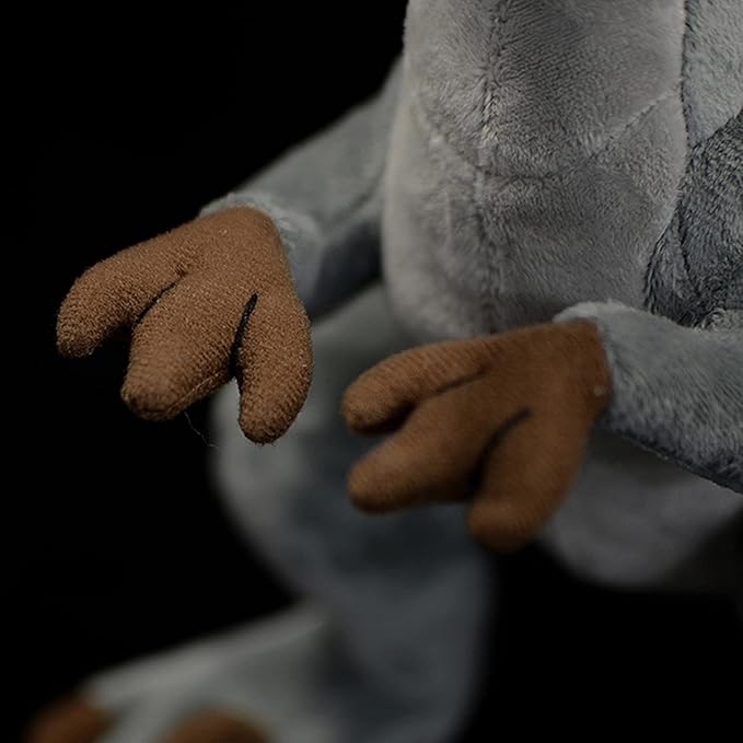 ZHONGXIN MADE Velociraptor Dinosaur Plush - Simulation 17inch Gray Velociraptor Stuffed Animal Tyrannosaurus Plushie Toy, Soft Figurines Dinosauria Stuffed Toys, Gifts Collectible for Kids