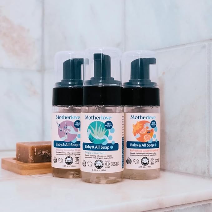 Motherlove Baby & All Soap (Variety Pack, 3.4oz) Travel Size