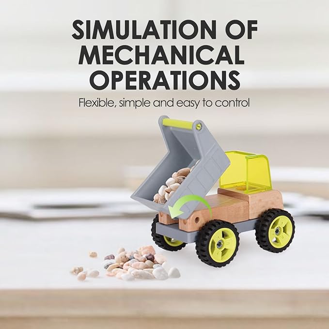Wooden Construction Truck Mini Simulation Engineering Vehicles for Boys and 3 +