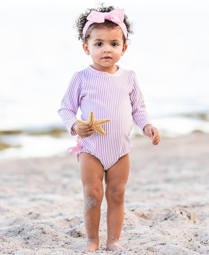 RuffleButtsÂŽ Girls Swim Bow Headband