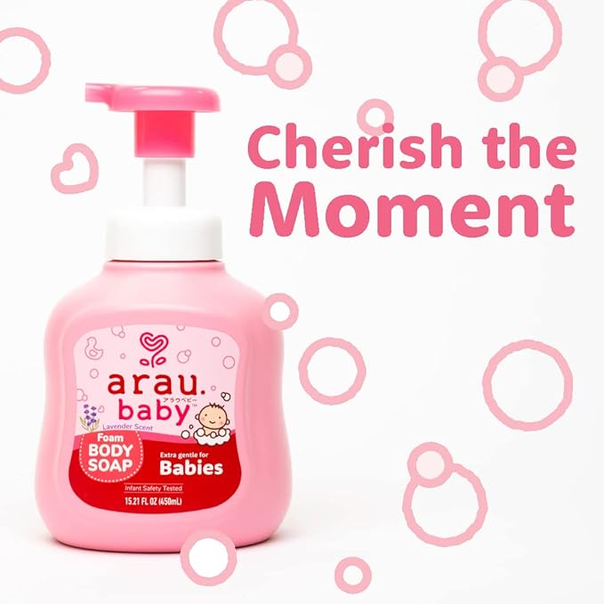 Foam Body Soap - Gentle for Delicate Skin, Head to Toe (15.21 fl 3)