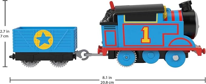 Thomas & Friends Motorized Toy Train Thomas Battery-Powered Engine with Cargo for Pretend Play Preschool Kids Ages 3+ Years