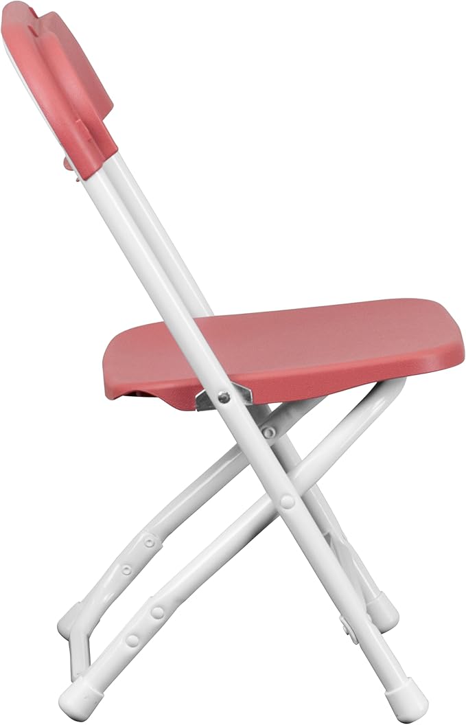 Flash Furniture Timmy 10 Pack Kids Burgundy Plastic Folding Chair