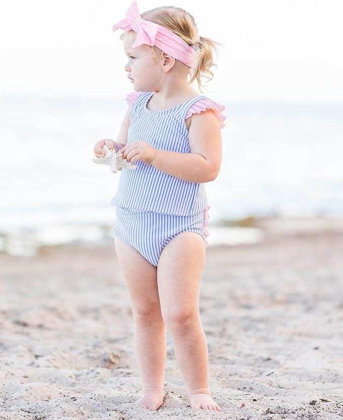 RuffleButtsÂŽ Girls Swim Bow Headband