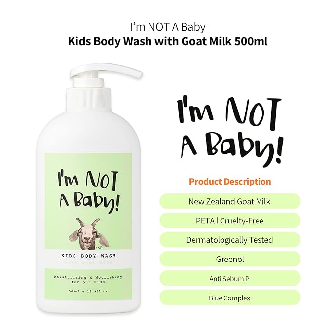 Kids Body Wash l Dermatologist Tested l Allergen free l 16.9 Fl