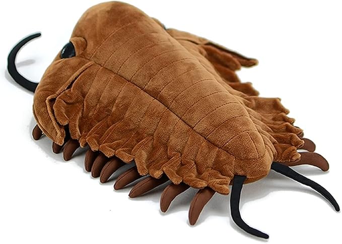 ZHONGXIN MADE Giant Trilobite Plush - Lifelike 16inch Trilobite Stuffed Animal, Simulation Trilobite Arthropod Insect Plushie, Soft Crustaceans Animals Toys Model Dolls Gifts for Kids