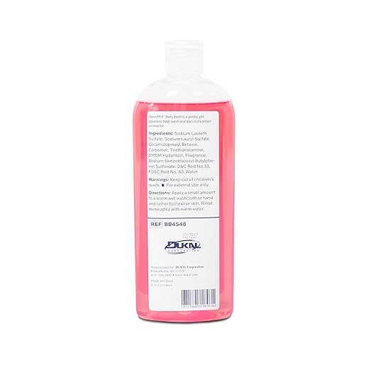 Dukal BB4548 Dawn Mist Baby Bath with Dispensing Cap, 16 oz. Bottle 12
