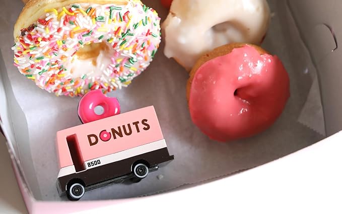 Candylab Toys CANDYCAR® Wooden Food Truck Collection - Donut Van,