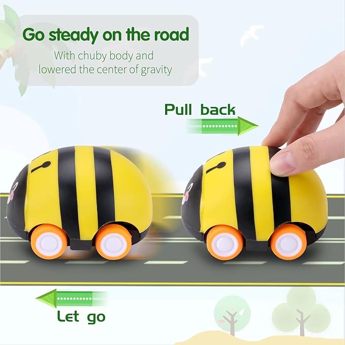 DAZHONG Toys Cars Set Light Up Friction Powered Vehicle Play 3+ Years