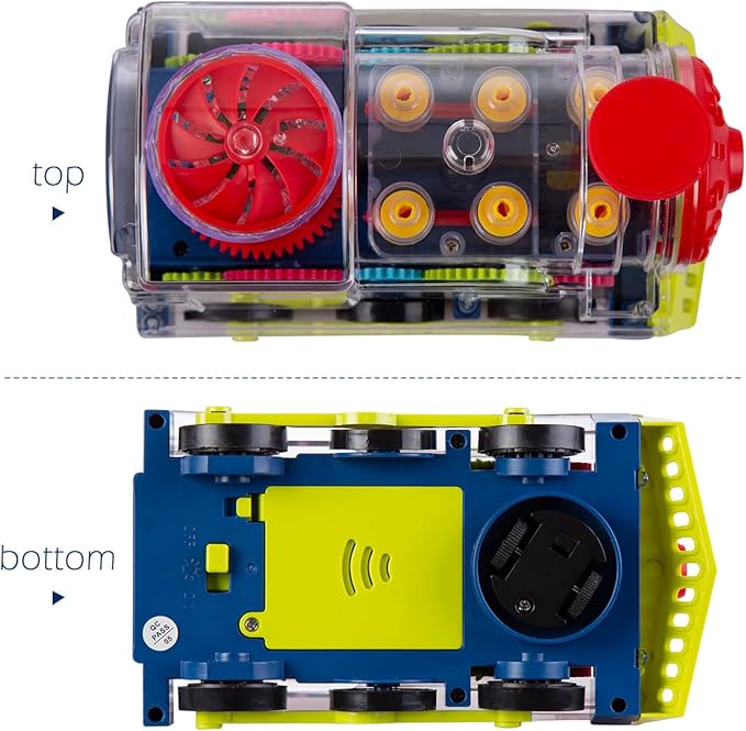 Berry President Transparent Electric Gear Train Toy with Flashing Lights 2 3 4 5