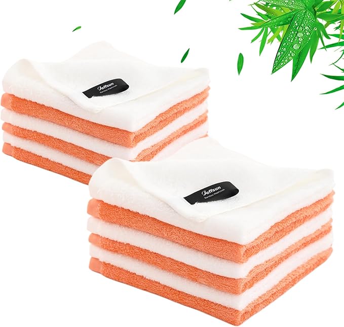 Extra Large 13x13 inch Face Towels, 12 Pack Silky Soft Wash Cloths for Washing Face and Body