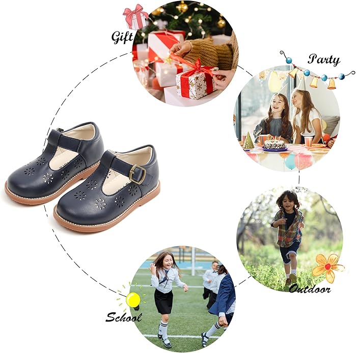 Felix & Flora Toddler Little Girl Mary Jane Dress Shoes