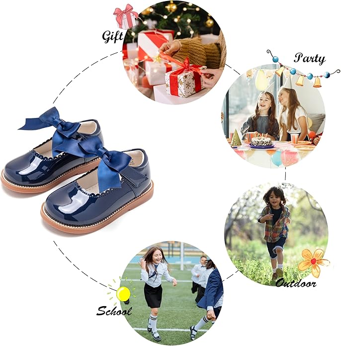 Felix & Flora Toddler Little Girl Mary Jane Dress Shoes