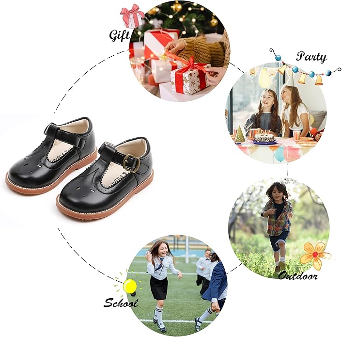 Felix & Flora Toddler Little Girl Mary Jane Dress Shoes