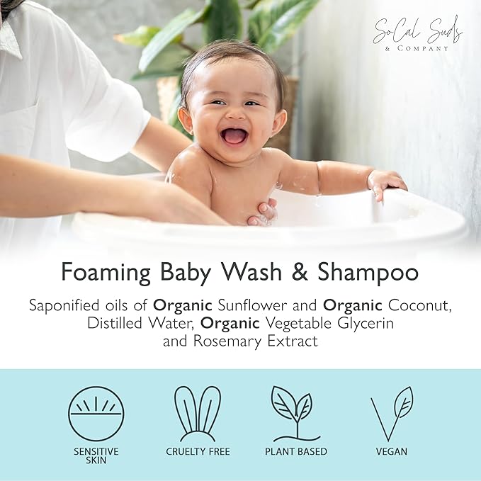 SoCal Suds & Company - 2-in-1 Organic Foaming Shampoo & Body Wash 6oz