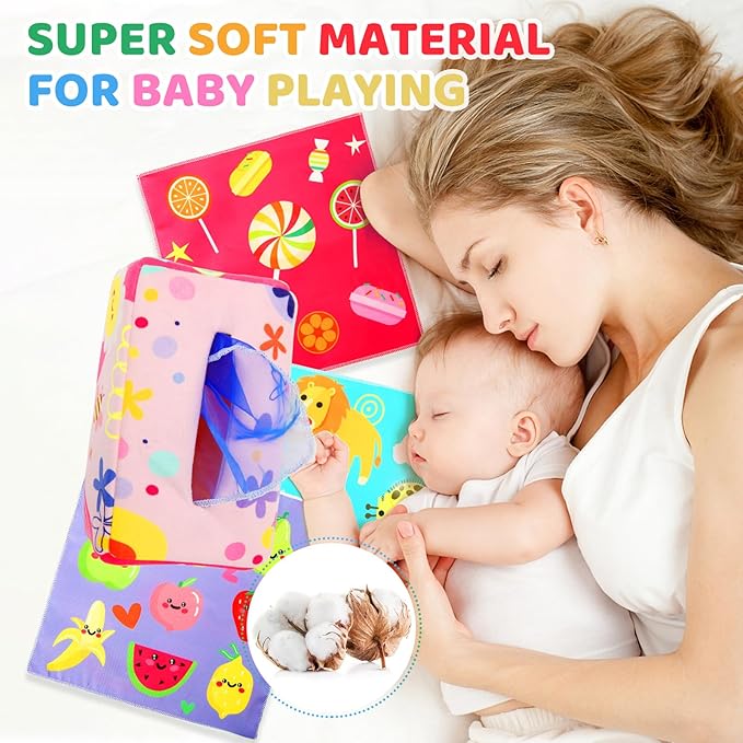 YOGINGO Baby Toys 6 to 12 Months - Baby Tissue Box Toys 1 Year