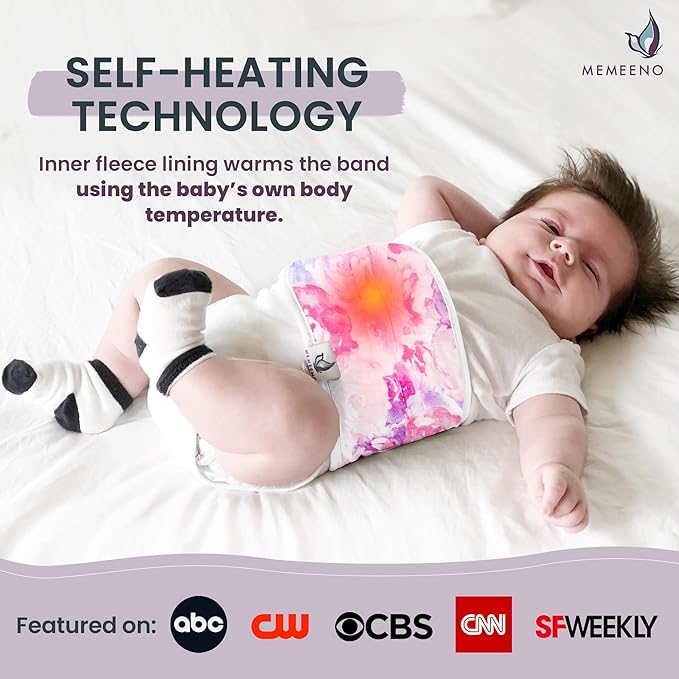 Baby Belly Band for Gas & Colic Baby Relief - Self Heating Belly Band Baby Belly Button Band Colic Band Tummy Wrap for Babies Colic Belt Baby Gas Wrap Colic Baby Relief Newborn