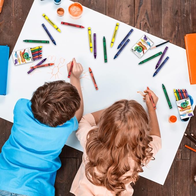 ArtCreativity Crayons Bulk Set - 300 Total Crayons - 50 Packs of 6 - Vibrant Colors for Kids & Classroom