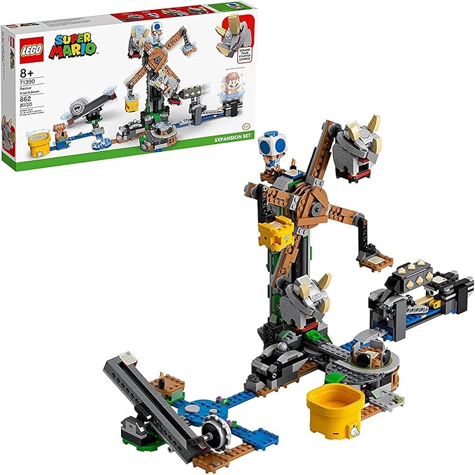 LEGO Super Mario Reznor Knockdown Expansion Set 71390 Building Kit; Collectible Toy Playset for Kids; New 2021 (862 Pieces)