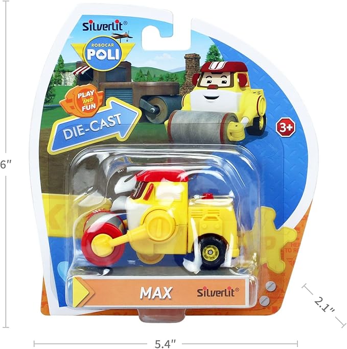 Robocar Poli, Max DIE-CAST Metal Toy Cars 1-5 Boys