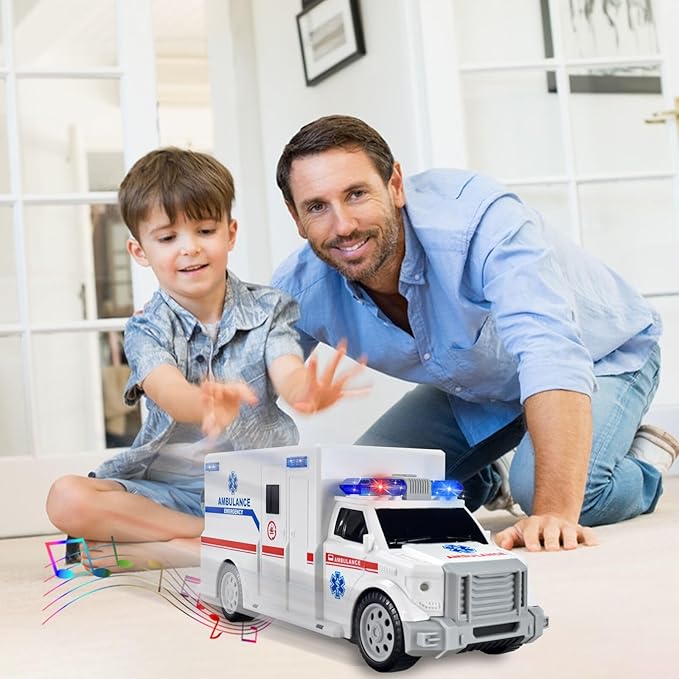 Ambulance Toys for Kids 3-12 Years Old, Electric Toys - 4D Lights 3+ Miracle (HC034)