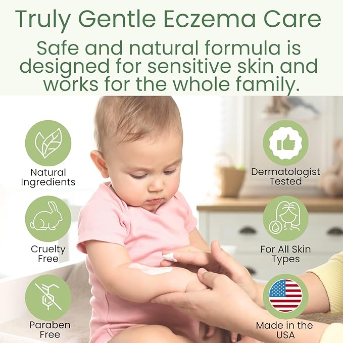 TruKid Soothing Skin Eczema Face and Body Wash - NEA-Accepted for Eczema, Soothes & Prevents Irritation 8oz TUBE