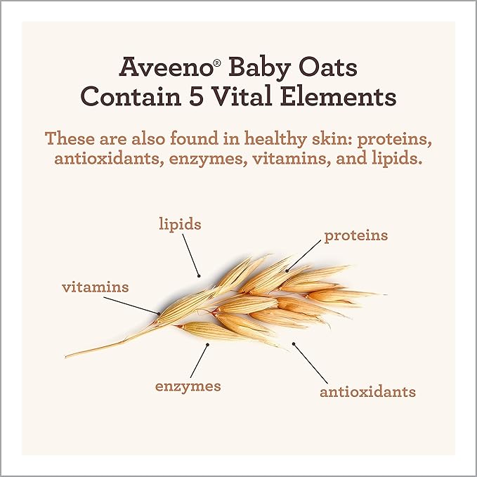 Aveeno Baby Daily Moisture Gentle Body Wash & Shampoo with Oat Extract, 2-in-1 Baby Bath Wash & Hair Shampoo 12 fl.