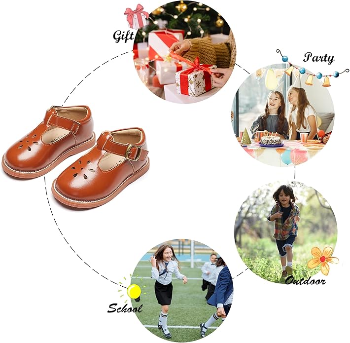 Felix & Flora Toddler Little Girl Mary Jane Dress Shoes