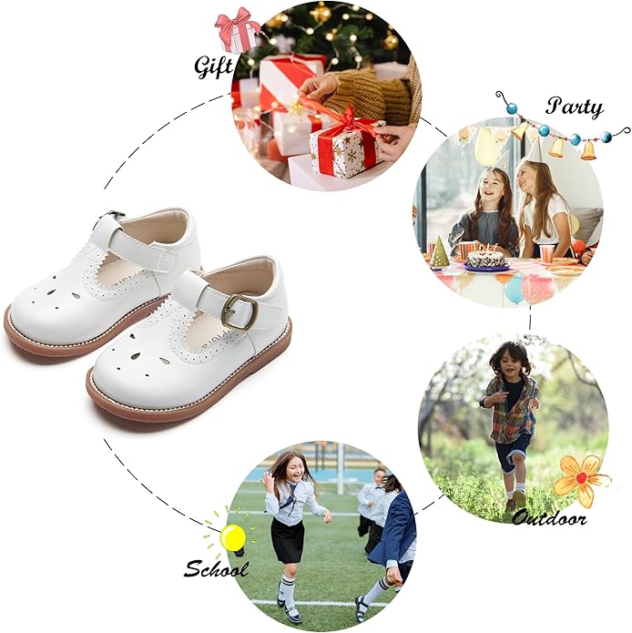 Felix & Flora Toddler Little Girl Mary Jane Dress Shoes