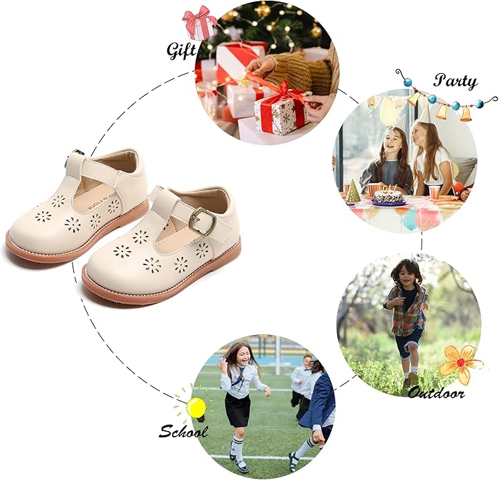 Felix & Flora Toddler Little Girl Mary Jane Dress Shoes