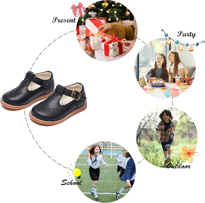 Felix & Flora Toddler Little Girl Mary Jane Dress Shoes