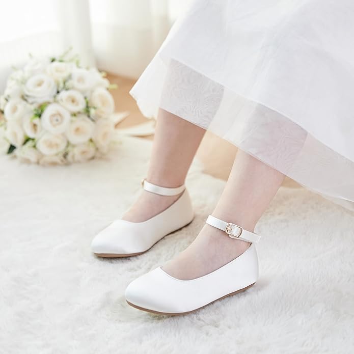 Felix & Flora Girls Toddler Little Ballet Shoes - Flower