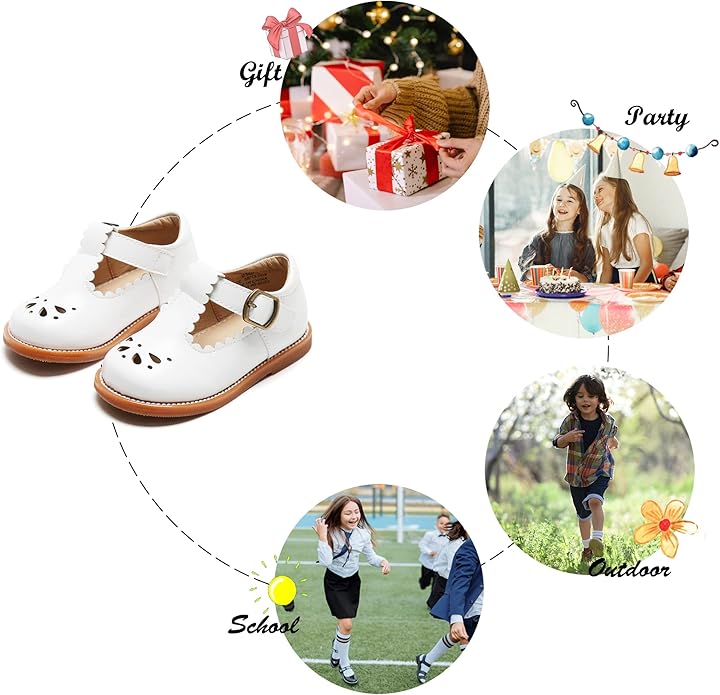 Felix & Flora Toddler Little Girl Mary Jane Dress Shoes