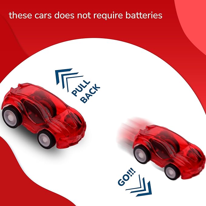 Race Cars Toys - Pull Back Cars for Toddlers 48 pcs