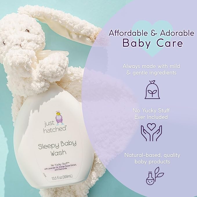 Sleepy Baby Wash Multi-Pack - Relaxing Bath + Body, Snuggly Yummy Fragrance 13.5 fl (3 Pack)