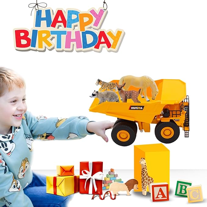 Gemini&Genius Dump Truck Construction Vehicle Toy 1/35 Scale Die-cast Site